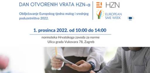 Dan otvorenih vrata HZN-a - Obilježavanje Europskog tjedna malog i srednjeg poduzetništva 2022.